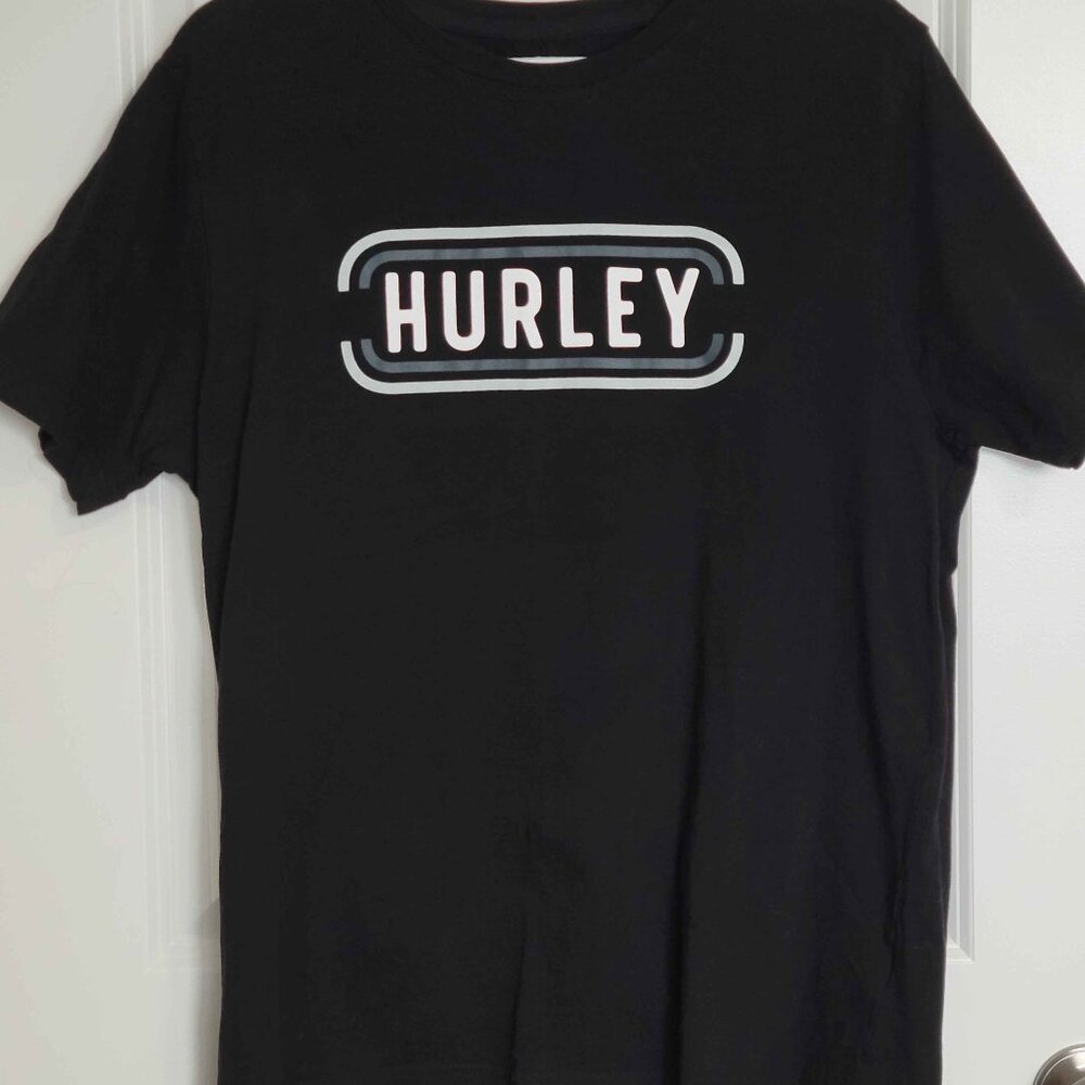 HURLEY black tshirt, mens